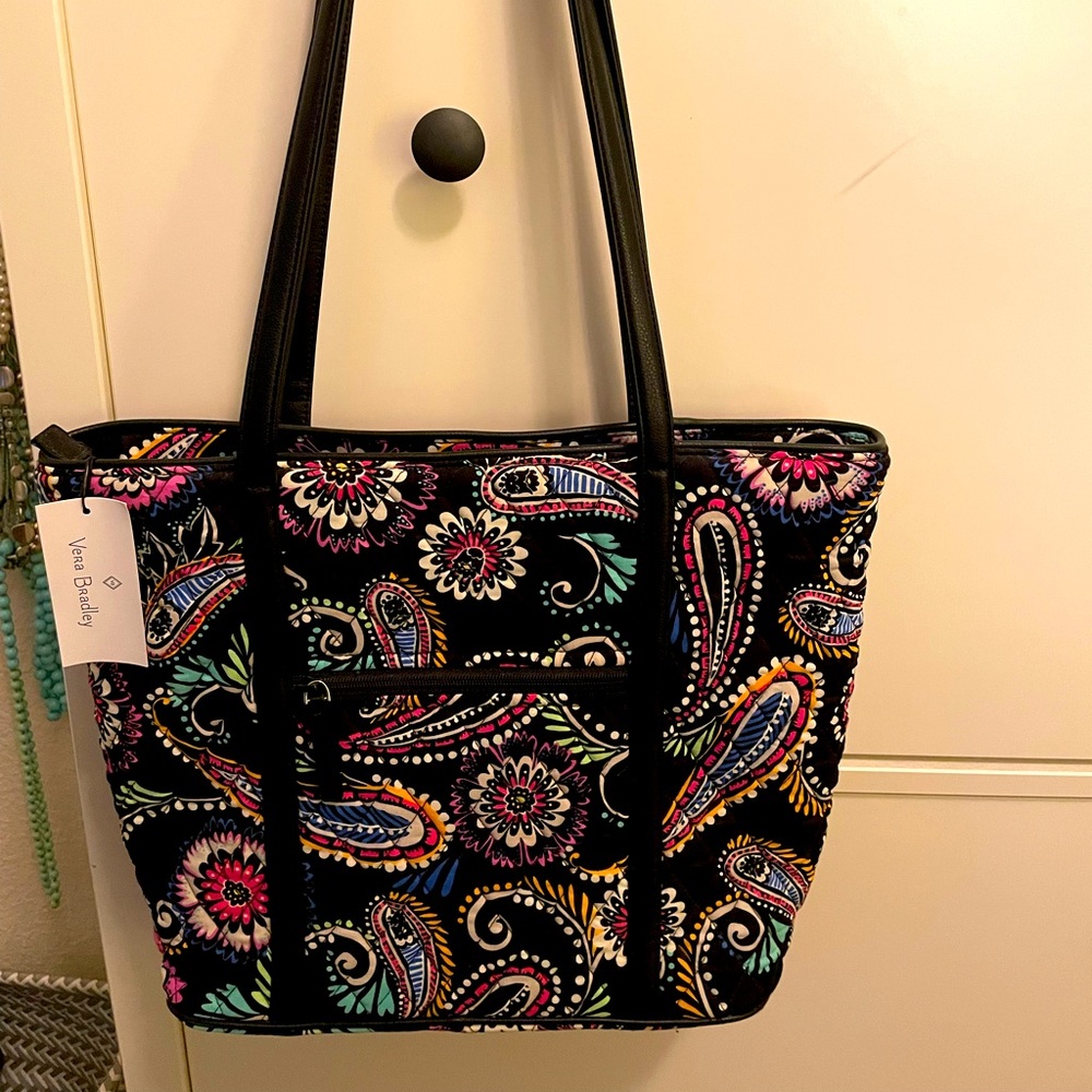 Vera Bradley small trimmed tote. Quilted